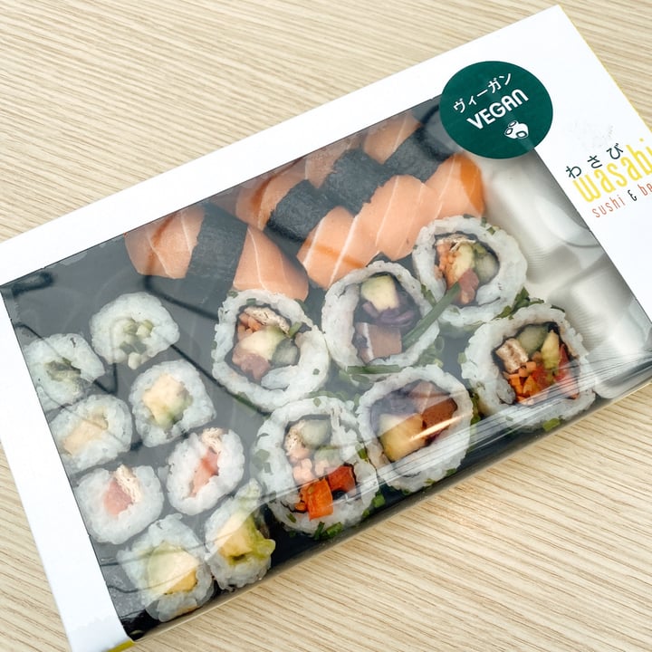 photo of wasabi Vegan salmon sushi shared by @triinu on  24 Jul 2022 - review
