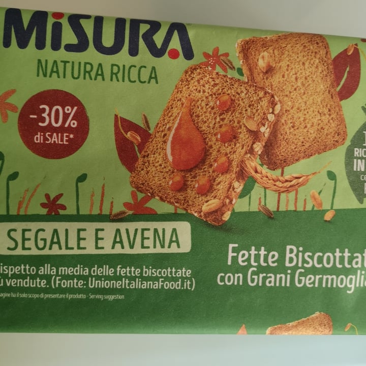 photo of Misura Fette biscottate Con Grani Germogliati Segale E Avena shared by @taende on  20 Jul 2022 - review