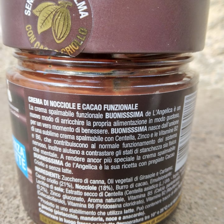 review photo of L' Angelica Crema spalmabile cioccolato shared by @giuliacarosio on 02 Nov 2022 - review