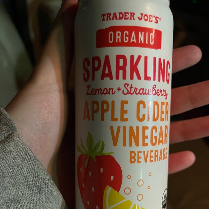 photo of Trader Joe's Sparkling Lemon + Strawberry Apple Cider Vinegar Beverage shared by @mckinley on  18 Feb 2022 - review