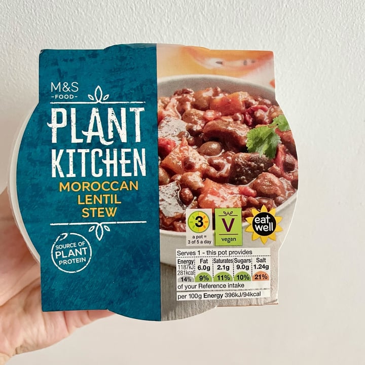 photo of Plant Kitchen (M&S) Moroccan Lentil Stew shared by @appleappleamanda on  06 Nov 2021 - review