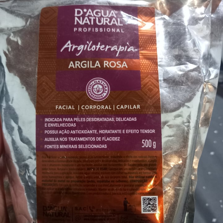 photo of D agua  natural profissional Argila Rosa shared by @anapaulameine on  24 Apr 2022 - review