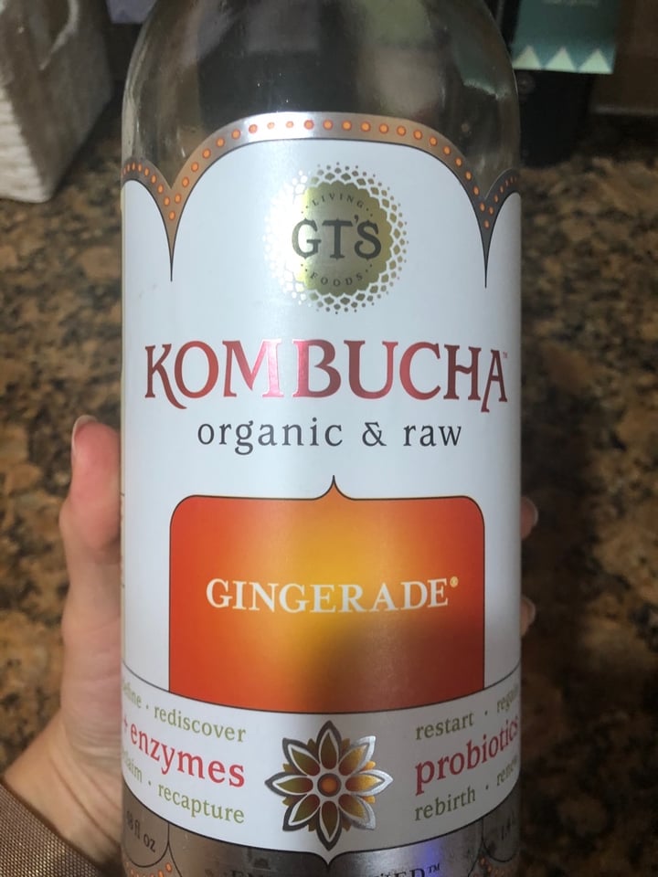 photo of GT’s Living Foods Hibiscus Ginger Kombucha shared by @ginagentile617 on  17 Feb 2020 - review