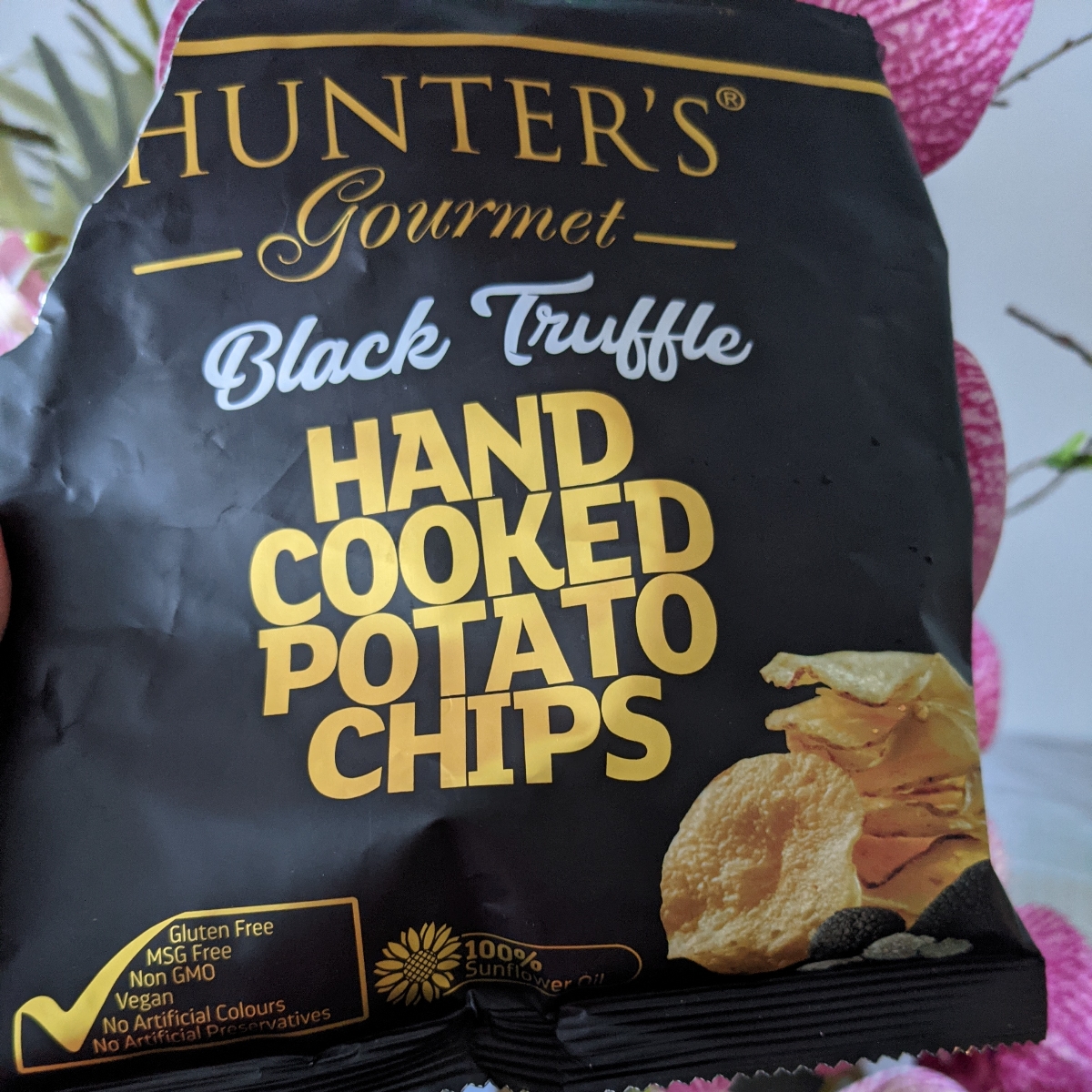 Hunter's gourmet Black Truffle Handcooked Potato Chips Reviews abillion