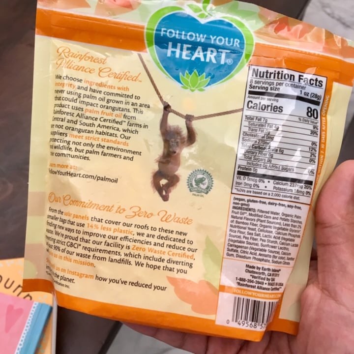 photo of Follow your Heart Cheddar Shreds shared by @vikas on  25 Sep 2019 - review