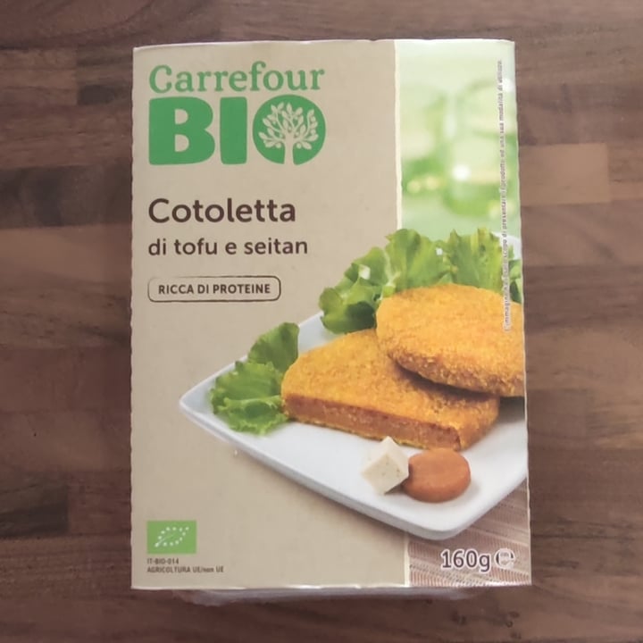 photo of Carrefour Bio Cotoletta di tofu e seitan shared by @miriamn92 on  21 Sep 2022 - review