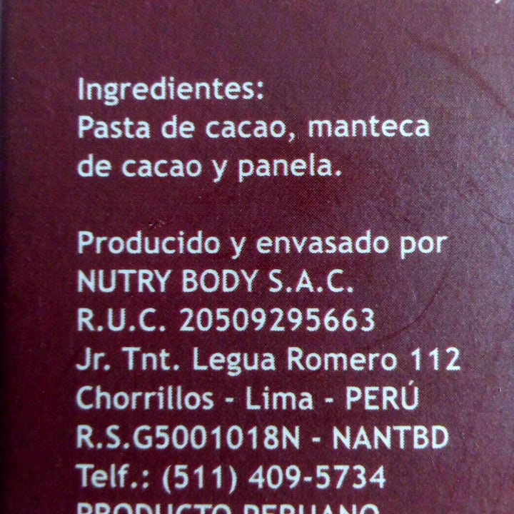 photo of NutryBody Chocolate Bitter shared by @lushypushy on  10 Jan 2022 - review