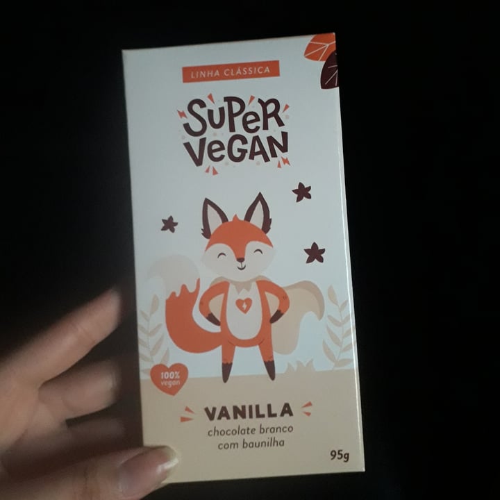photo of Super Vegan Barra de Chocolate - Vanilla (95g) shared by @jessydemoraes on  17 Jul 2021 - review