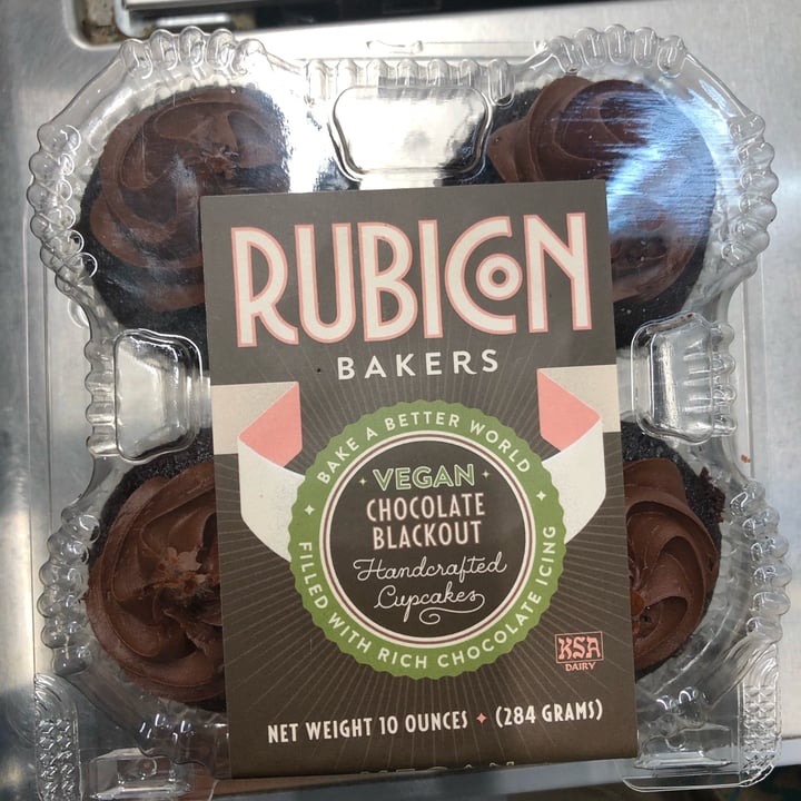 photo of Rubicon Bakers Vegan chocolate blackout cupcakes shared by @ziyingjn on  13 Apr 2022 - review