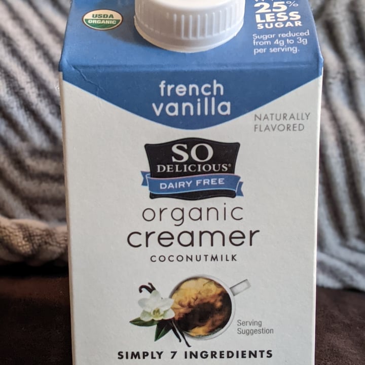 photo of So Delicious Dairy Free Organic Creamer Coconutmilk French Vanilla shared by @neysaelbon on  02 Feb 2021 - review