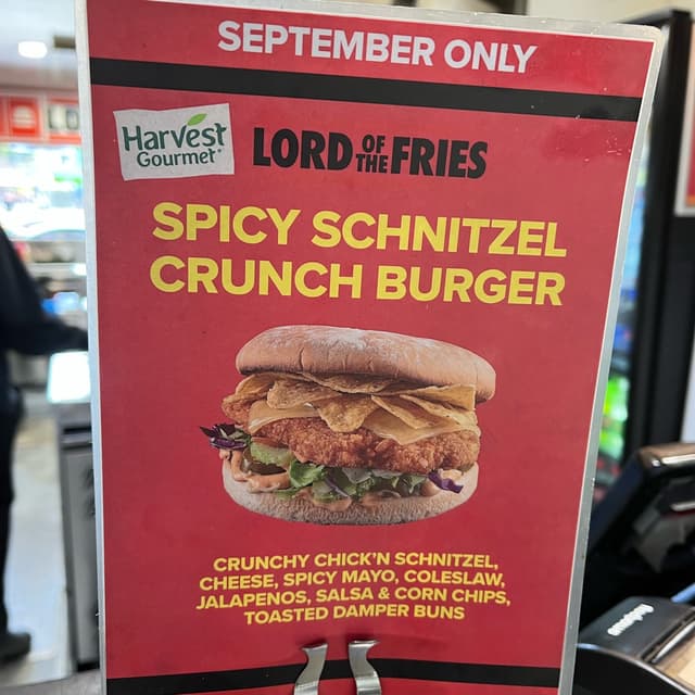 Photo of the dish “Spicy Schnitzel Crunch Burger”