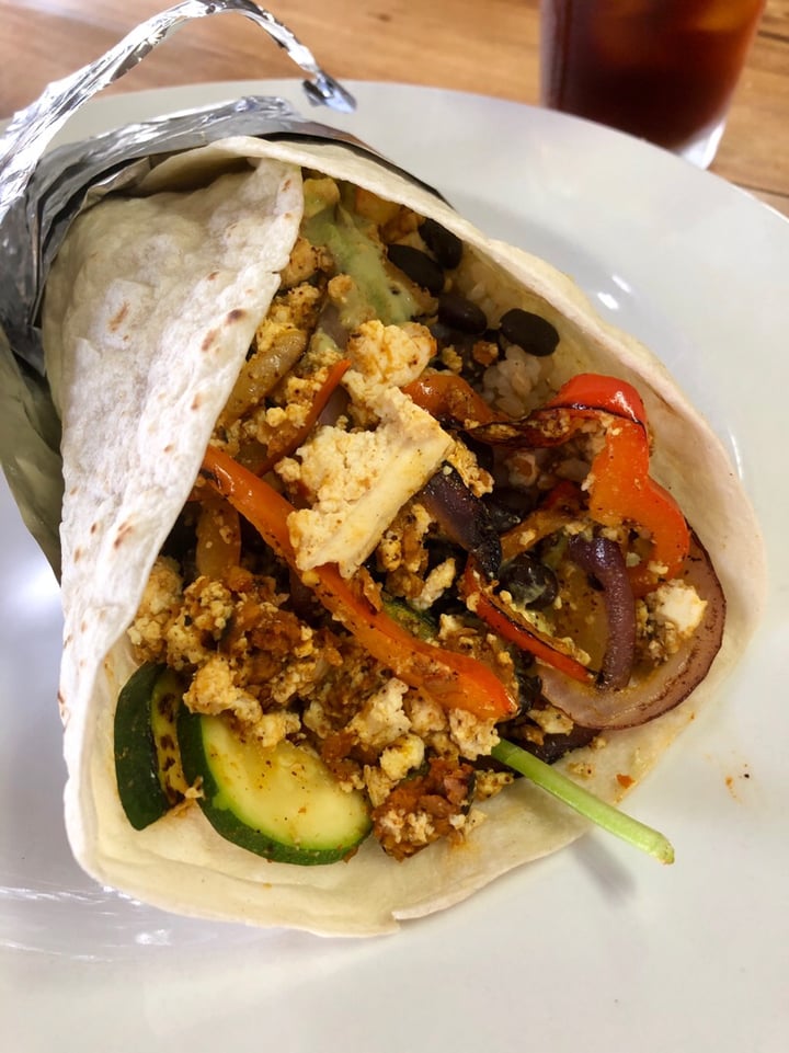 photo of The Beet Box Cafe Rainbow Country Burrito shared by @alohaanimalsanctuary on  06 Jan 2020 - review