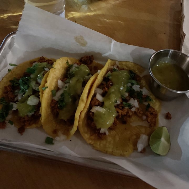 photo of EARTH Plant Based Cuisine Chorizo tacos shared by @nicolealbritton on  03 Jun 2021 - review