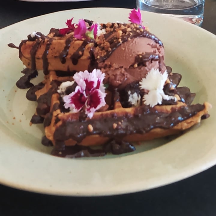 photo of Lexi's Healthy Eatery Choc Chip Protein Waffles shared by @yasmien007 on  18 Sep 2022 - review