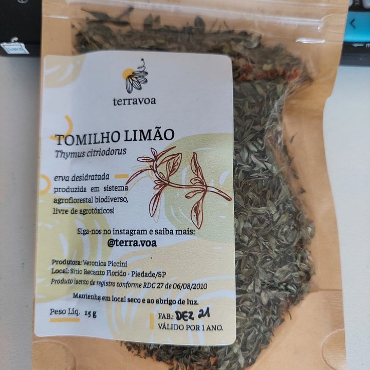 review photo of Terra Voa Tomilho Limão shared by @floramatsumori on 05 Mar 2022 - review