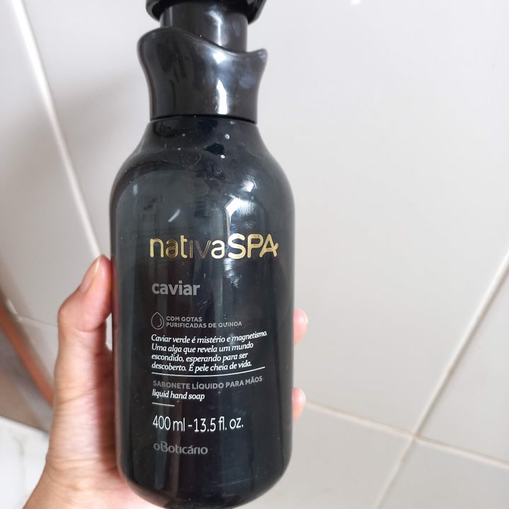 review photo of O Boticário sabonete Líquido Caviar shared by @shimene on 31 Dec 2022 - review