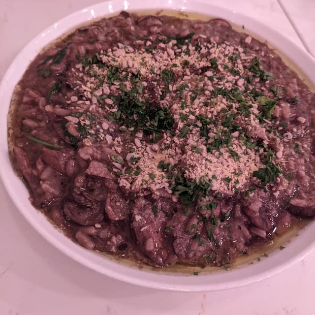 菜肴“Truffle & Wild Mushroom Risotto”的照片