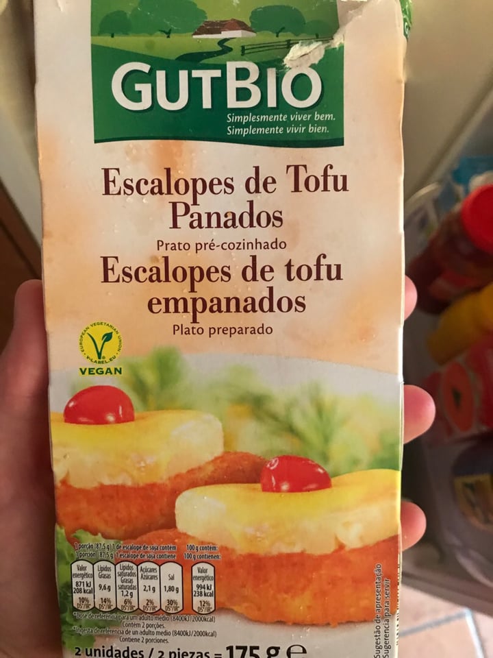 photo of GutBio Escalopes de Tofu shared by @veganxex on  22 Jul 2019 - review