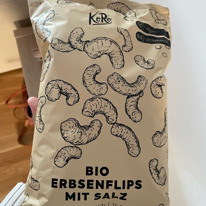 photo of Koro bio erbsenflips MIT Salz shared by @vale95 on  18 Sep 2022 - review