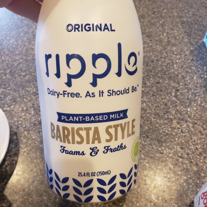 photo of Ripple Foods DISCONTINUED Barista Style Plant-Based Milk Original shared by @veganess2020 on  26 Nov 2020 - review