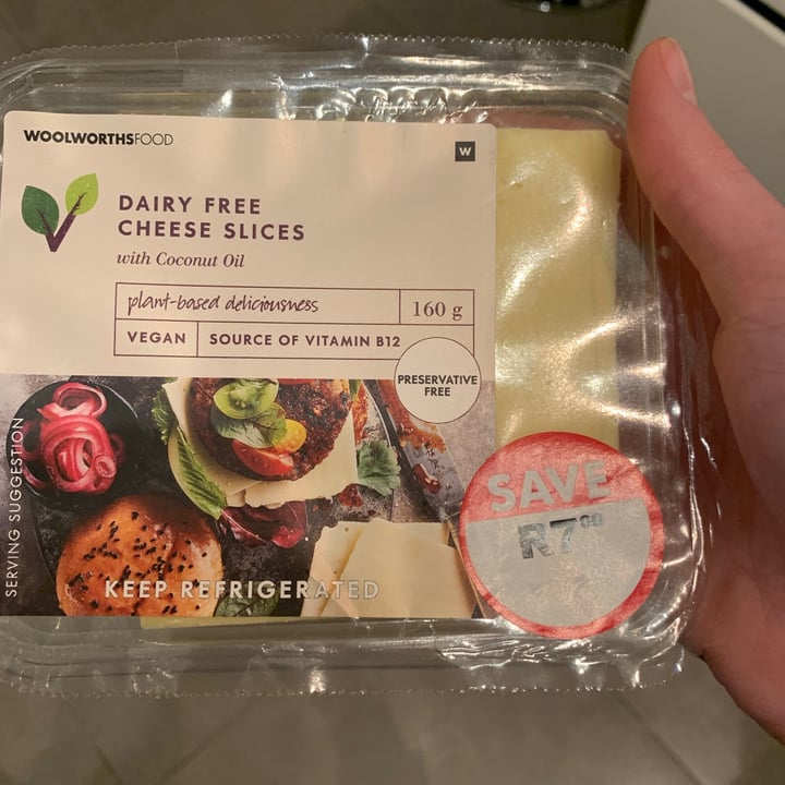 review photo of Woolworths Food Dairy Free Cheese Slices shared by @caitlynclinton on 23 Aug 2021 - review