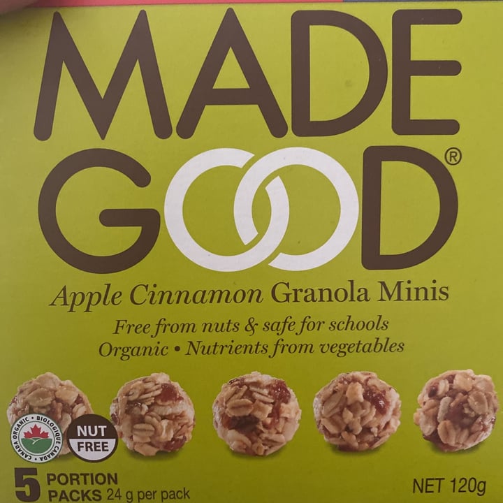 photo of Made Good Apple Cinnamon Granola Minis shared by @b3craw on  13 Jun 2021 - review