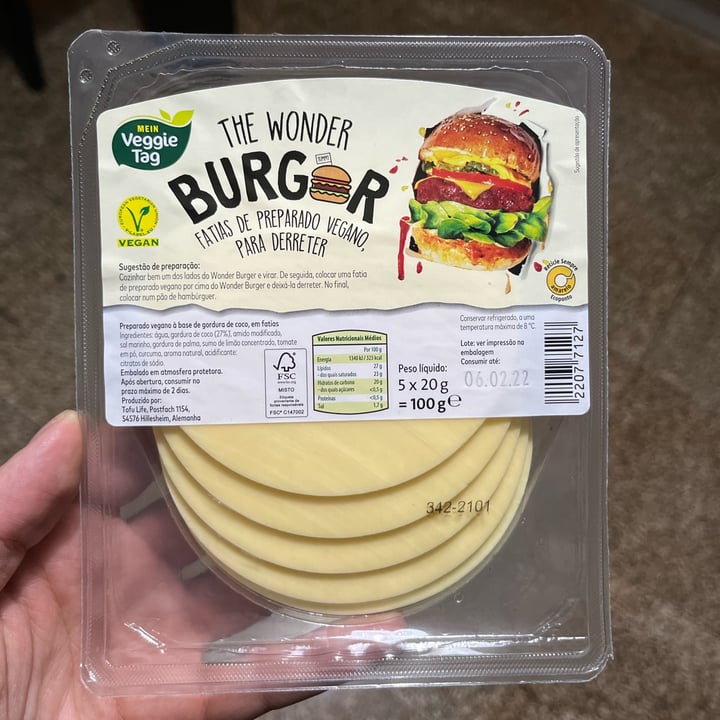 photo of Mein Veggie Tag The Wonder Burger - Cheese Slices shared by @xanaramos on  28 Jan 2022 - review