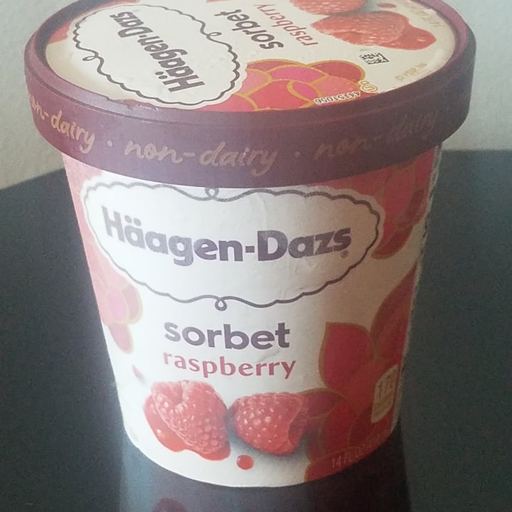 photo of Häagen-Dazs Raspberry Sorbet shared by @veganbylucianabene on  04 Nov 2022 - review
