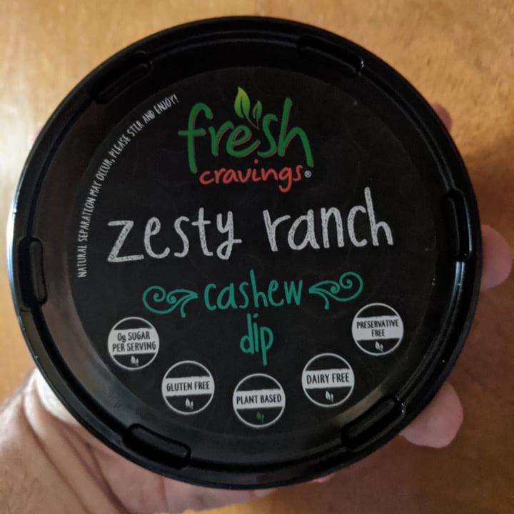 photo of Fresh Cravings Zesty Ranch Cashew Dip shared by @thevalleyvegan on  24 Oct 2020 - review