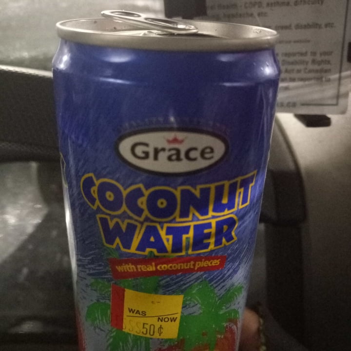 photo of Grace 100% Coconut Water shared by @ethicrangerbevegan on  06 Jan 2021 - review