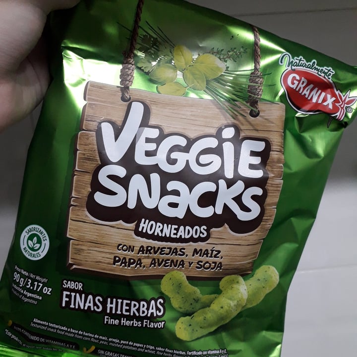 photo of Granix Veggie Snacks Horneados Finas Hierbas shared by @timarocio on  21 Dec 2020 - review