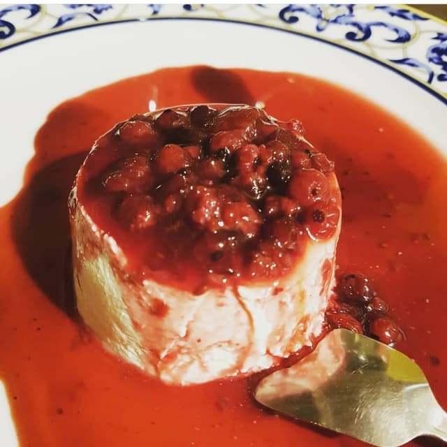 Photo of the dish “Panna cotta Vegan ai frutti di bosco”