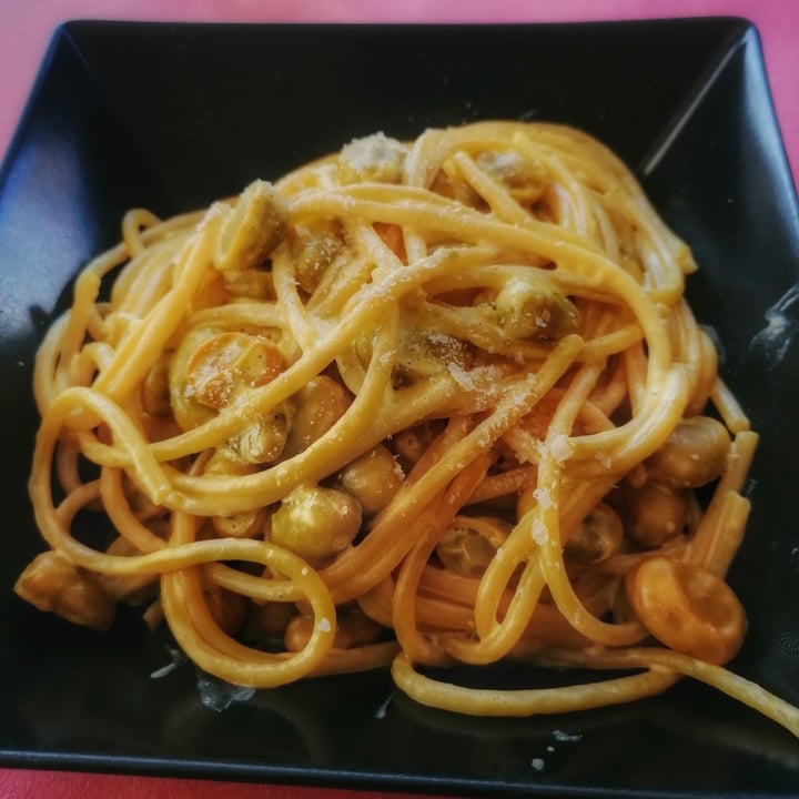 photo of Ciotolina Rivendita e Cucina Spaghetti alla carbonara di fave VEG shared by @asiagaleotti on  05 Apr 2022 - review