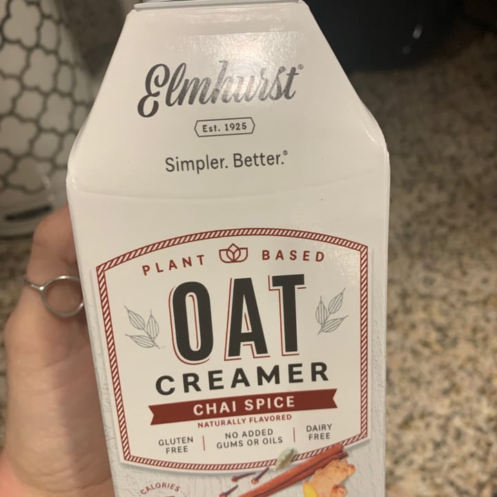 photo of Elmhurst 1925 Chai Spice Oat Creamer shared by @plantslayer on  29 Dec 2020 - review