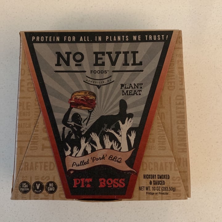 review photo of No Evil Foods Pulled Pork BBQ shared by @crlins on 23 Nov 2019 - review