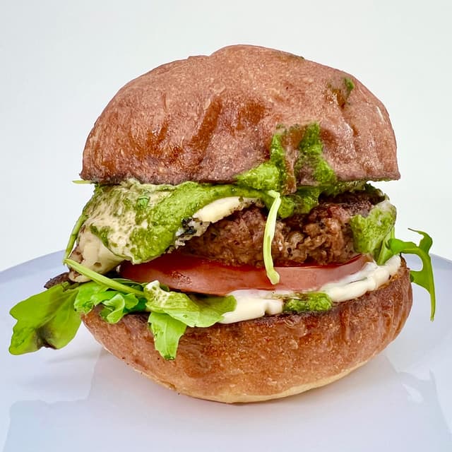 Foto del piatto “Caprese Burger”