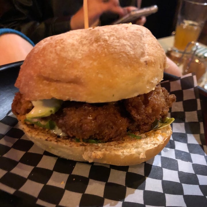 review photo of Cafe Leon Interior 6 Local 3 Paseo Del Faro Sandwich de Orellana apanada. shared by @veganbohm on 23 Jan 2021 - review