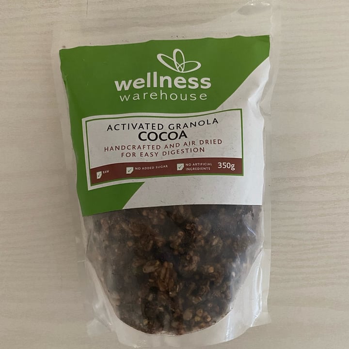 photo of Wellness Warehouse Activated Granola - Cocoa shared by @saveg on  21 Apr 2022 - review