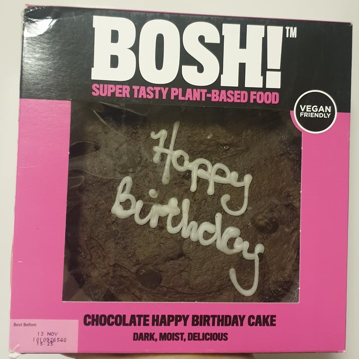 photo of Bosh! BOSH! Chocolate happy birthday cake shared by @typicalme on  18 Nov 2020 - review