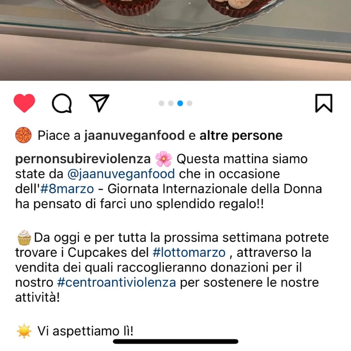 photo of Jaa Nu' Rosticceria Vegana Genova Cup cake lotto marzo shared by @babachito on  09 Mar 2022 - review