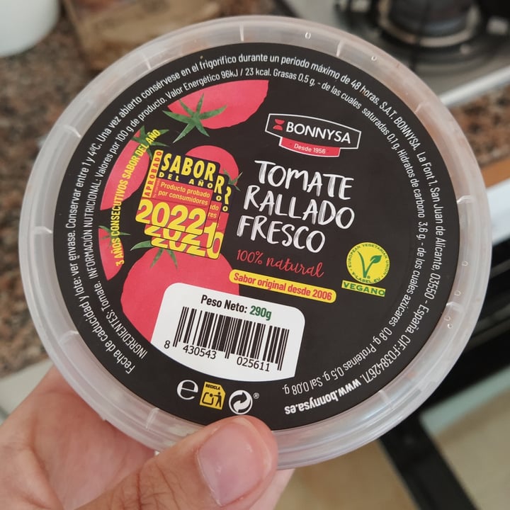 photo of Bonnysa Tomate rallado fresco shared by @marinasnchez on  18 Sep 2022 - review