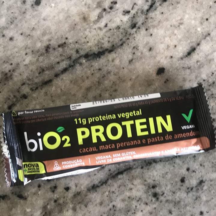 photo of biO2 Barra De Proteína - Cacau, Maca Peruana E Pasta De Amendoim shared by @karunamaa on  20 Jul 2022 - review