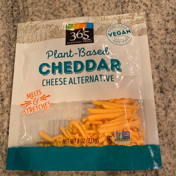 review photo of 365 Whole Foods Market Plant Based Cheddar Cheese Alternative Shredded shared by @kristacara on 11 Jun 2020 - review
