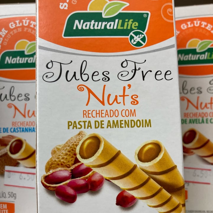 photo of NaturalLife Tubes Free Nut's Recheado Com Pasta De Amendoim shared by @meditarnaescola on  31 Aug 2022 - review