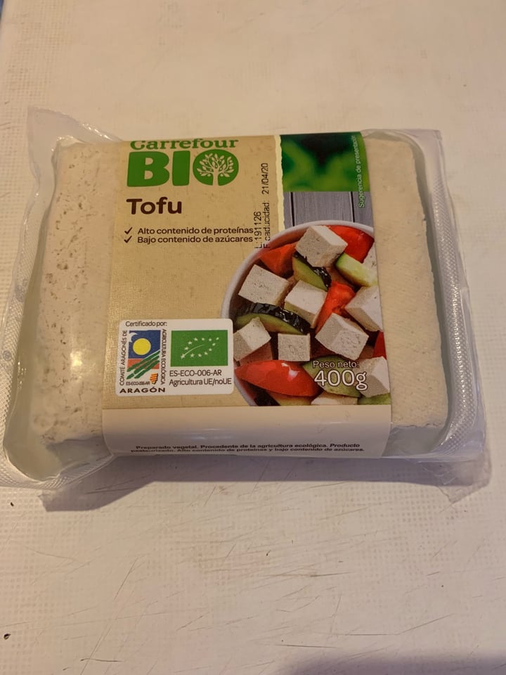 photo of Bio Surya, S.L Carrefour Bio tofu shared by @monicats on  18 Jan 2020 - review