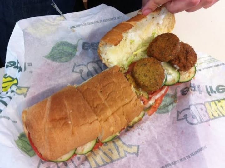 photo of Subway Falafel Footlong shared by @absfay on  02 Apr 2020 - review