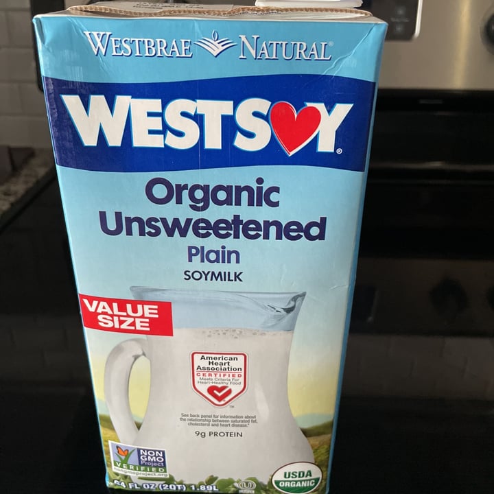 photo of WestSoy Organic Unsweetened Plain Soymilk shared by @kp03 on  03 Mar 2021 - review