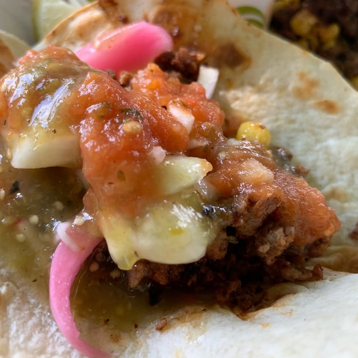 photo of Upland Brewing Co Impossible Chorizo Tacos shared by @allhess on  03 Aug 2020 - review
