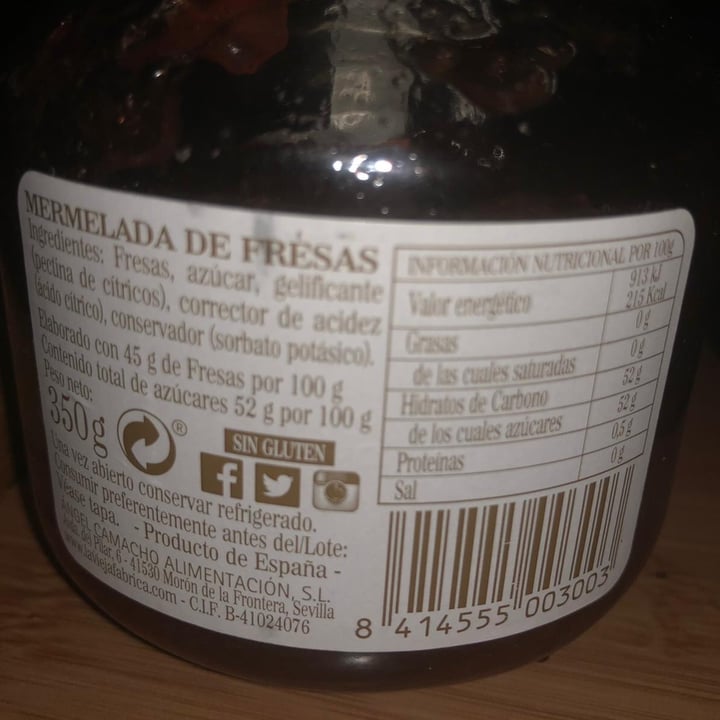 photo of La Vieja Fábrica La Vieja Fábrica - Mermelada Fresas shared by @lauraspaanse on  03 May 2021 - review