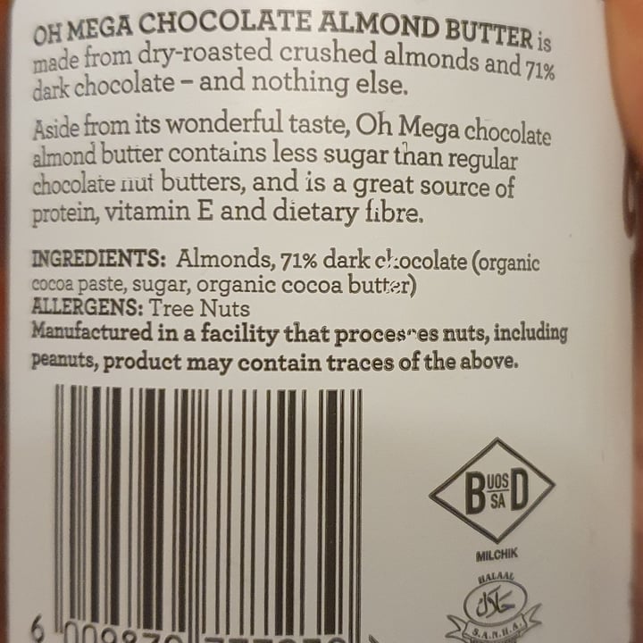 review photo of OhMega Chocolate almond butter shared by @hazelw on 28 Jul 2020 - review